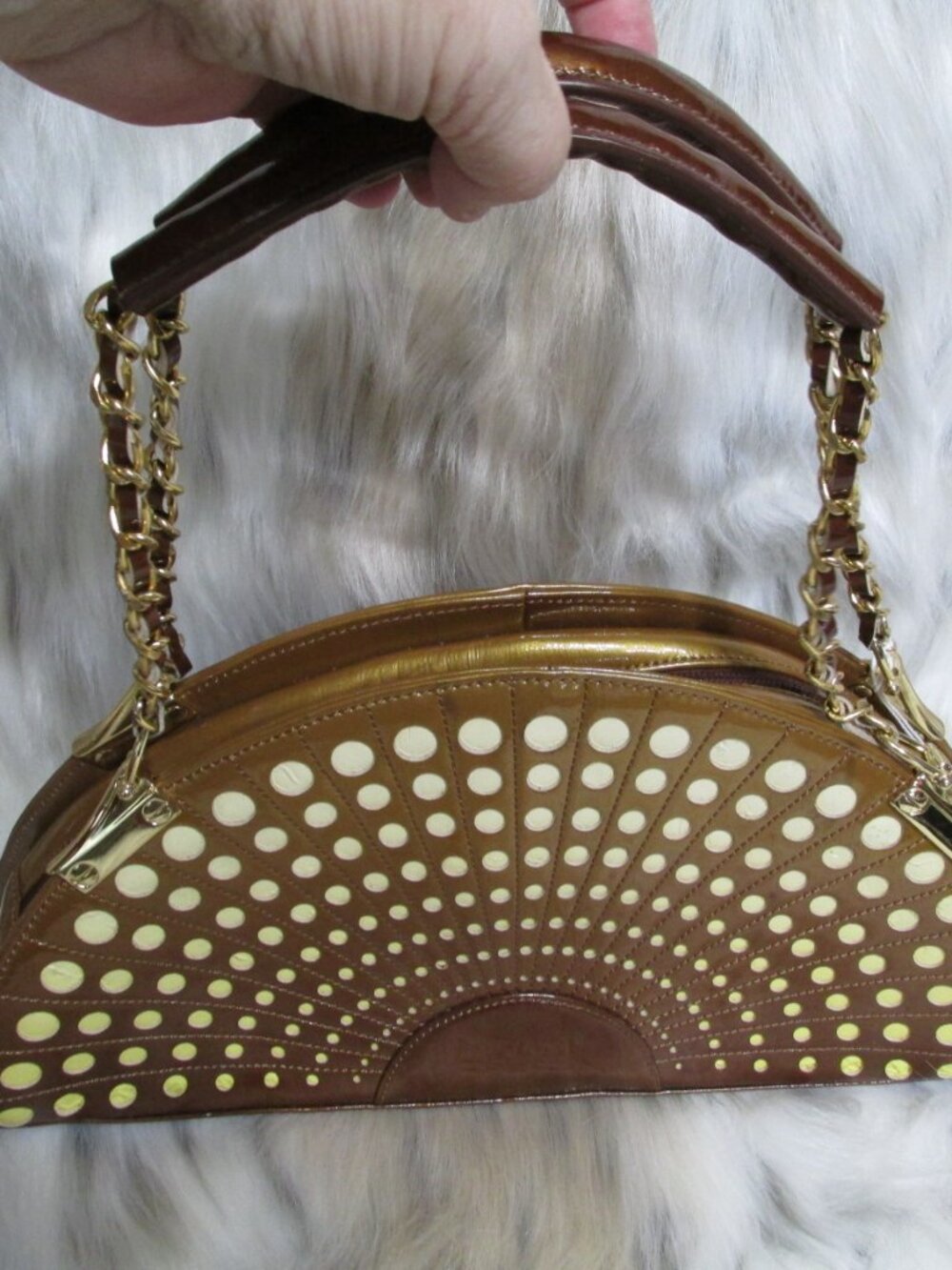 P3122-Miriam Ascireale Italian Laser Cut Shoulder Bag & Matching Wallet - Picture 2 of 15
